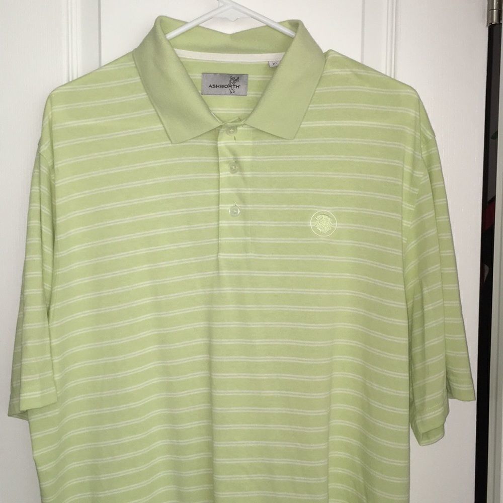Ashworth 3rd groove hybrid cotton golf polo shirt